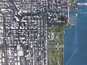 Chicago - 3D City Model Modèle 3D