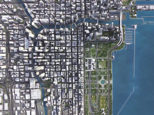 Chicago - 3D City Model 3D Model