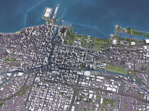 Chicago - 3D City Model Modèle 3D