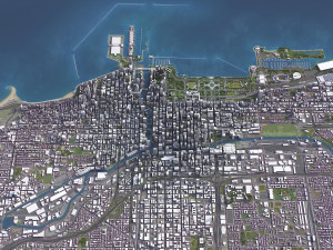 Chicago - 3D City Model Modèle 3D