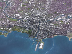 Chicago - 3D City Model Modèle 3D