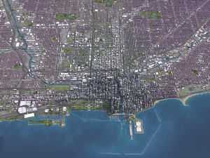 Chicago - 3D City Model Modèle 3D