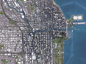 Chicago - 3D City Model Modèle 3D