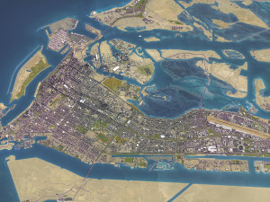 Abu Dhabi - 3D City Model 3D Model