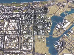 Abu Dhabi - 3D City Model 3D Model