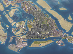 Abu Dhabi - 3D City Model Modelo 3D