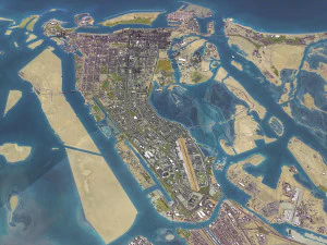 Abu Dhabi - 3D City Model 3D Model