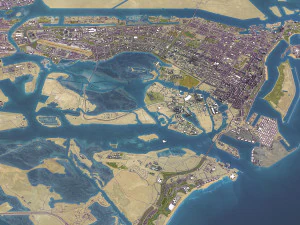 Abu Dhabi - 3D City Model 3D Model
