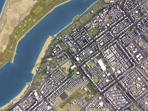 Abu Dhabi - 3D City Model 3D Model