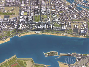 Abu Dhabi - 3D City Model 3D Model