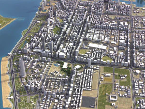 Abu Dhabi - 3D City Model 3D Model