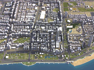 Abu Dhabi - 3D City Model 3D Model