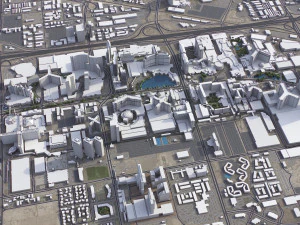 Las Vegas - 3D City Model 3D Model