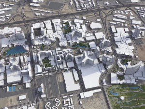 Las Vegas - 3D City Model 3D Model