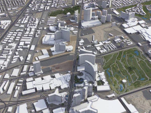 Las Vegas - 3D City Model 3D Model