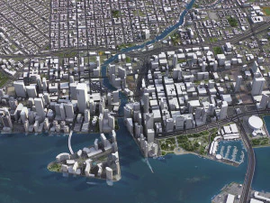 Miami - 3D City Model 3D Model