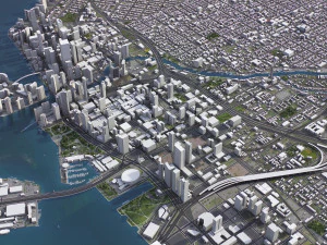 Miami - 3D City Model 3D Model