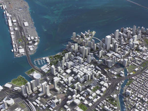 Miami - 3D City Model 3D Model