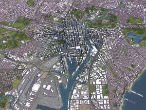 Melbourne - 3D City Model 3D Модель
