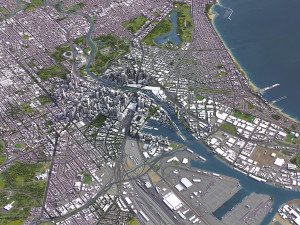 Melbourne - 3D City Model 3D Модель