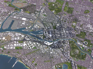 Melbourne - 3D City Model 3D Модель
