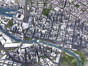Melbourne - 3D City Model 3D Модель