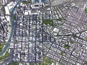 Melbourne - 3D City Model 3D Model