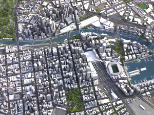 Melbourne - 3D City Model 3D Модель