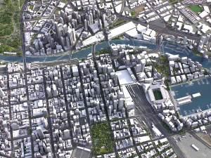 Melbourne - 3D City Model 3D Model