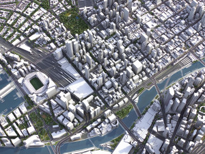 Melbourne - 3D City Model 3D Модель
