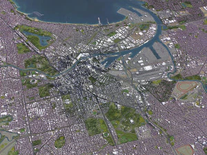 Melbourne - 3D City Model 3D Model