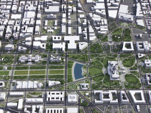 Washington - 3D City Model 3D Модель