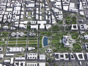 Washington - 3D City Model 3D Model