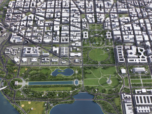 Washington - 3D City Model 3D Модель
