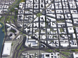 Washington - 3D City Model 3D Модель