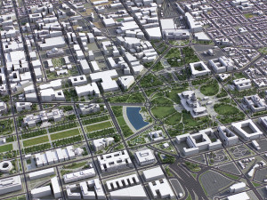 Washington - 3D City Model 3D Модель