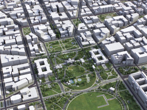 Washington - 3D City Model 3D Модель