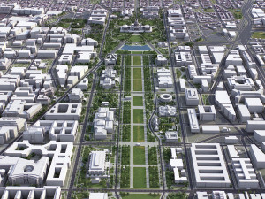 Washington - 3D City Model 3D Модель