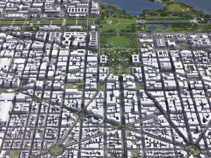 Washington - 3D City Model 3D Модель