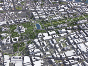 Washington - 3D City Model 3D Модель