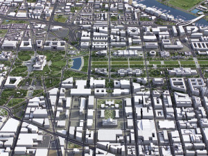 Washington - 3D City Model 3D Модель