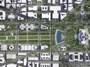 Washington - 3D City Model 3D Модель