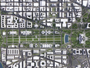 Washington - 3D City Model 3D Модель
