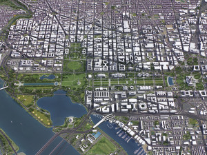 Washington - 3D City Model 3D Модель