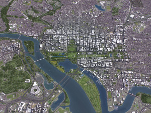 Washington - 3D City Model 3D Модель