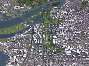 Washington - 3D City Model 3D Model