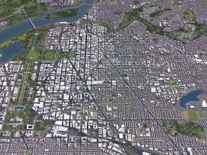 Washington - 3D City Model 3D Модель