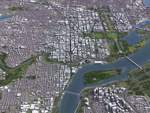 Washington - 3D City Model 3D Модель