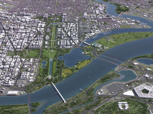 Washington - 3D City Model 3D Модель