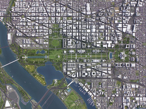 Washington - 3D City Model 3D Модель